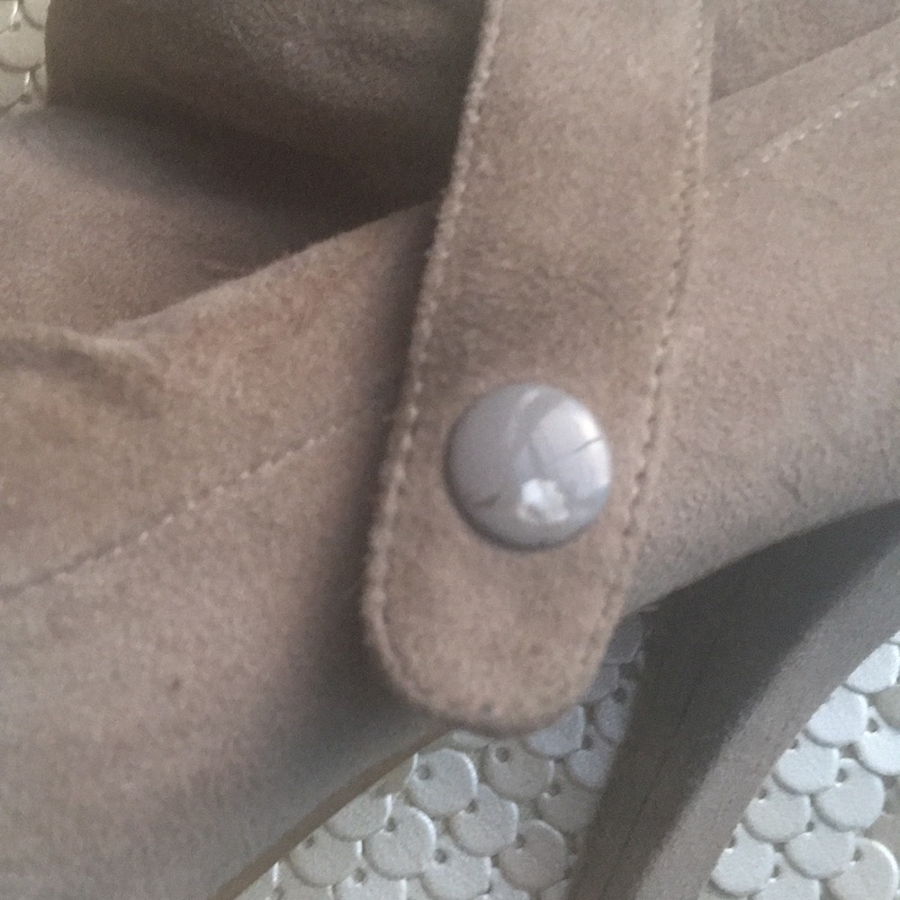 Steven Dove Gray Open Toe Bootie - image 3